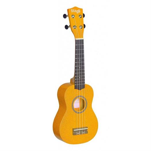 Stagg US-LEMON -sopraanoukulele gigbagilla (sitruunankeltainen)