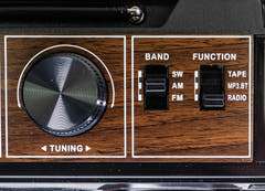 Studio 57 - Kasettisoitin FM & Bluetooth, Musta