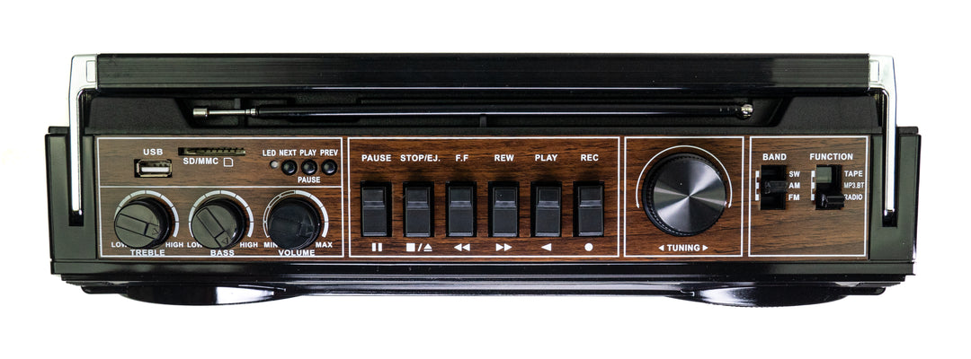 Studio 57 - Kasettisoitin FM & Bluetooth, Musta