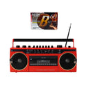 Studio 57 - Kasettisoitin m. FM & Bluetooth, Punainen + Kasettinauha
