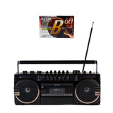 Studio 57 - Kasettisoitin m. FM & Bluetooth, Musta + Kasettinauha