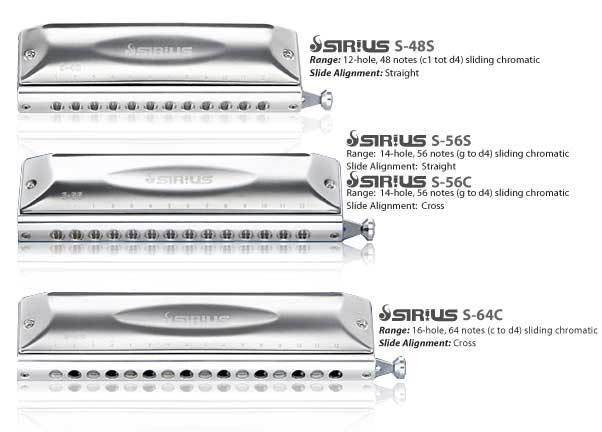 Suzuki S-48S Sirius 12-reikäinen Kromatinen Harmonikat (C)