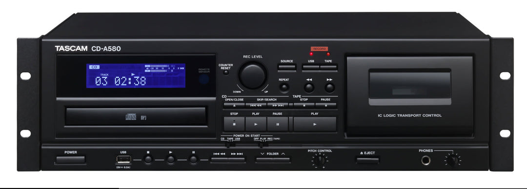 Tascam CD-A580 v2 CD ja kassettisoitin