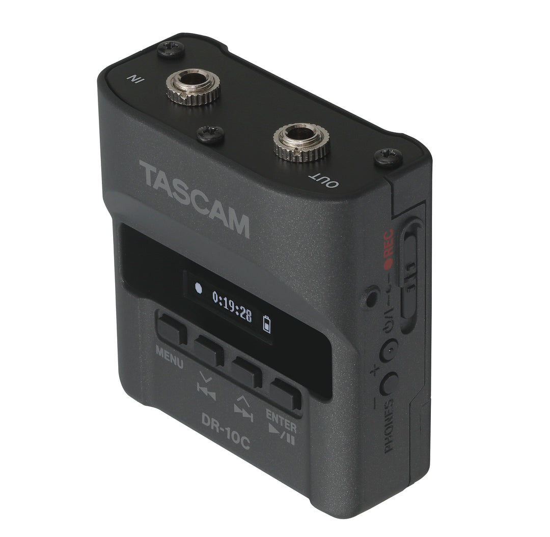 Tascam DR-10CH tallennin til Shure lavalier