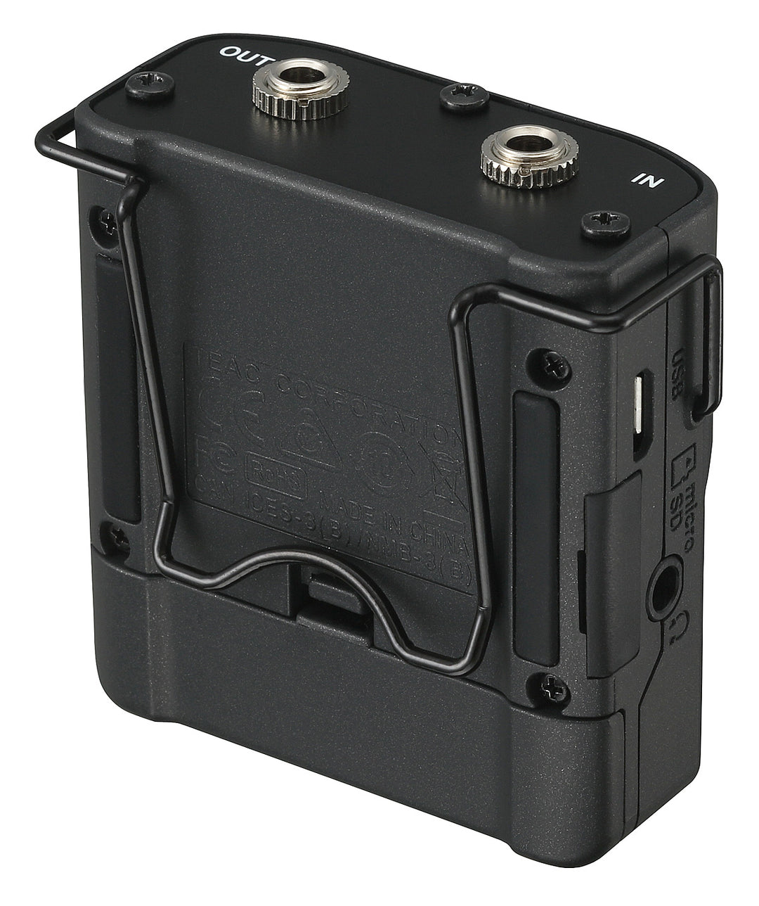 Tascam DR-10CH tallennin til Shure lavalier