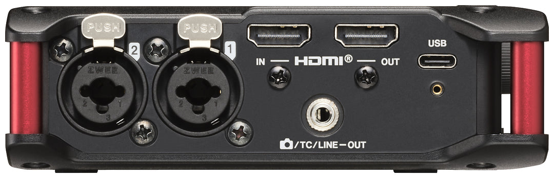 Tascam 4-kanavainen audio-tallennin HDMI-aikakoodilla