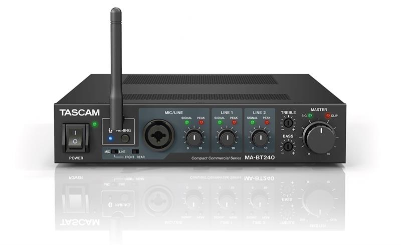Tascam mikserivahvistin 240W 100 Volt m/Bluetooth