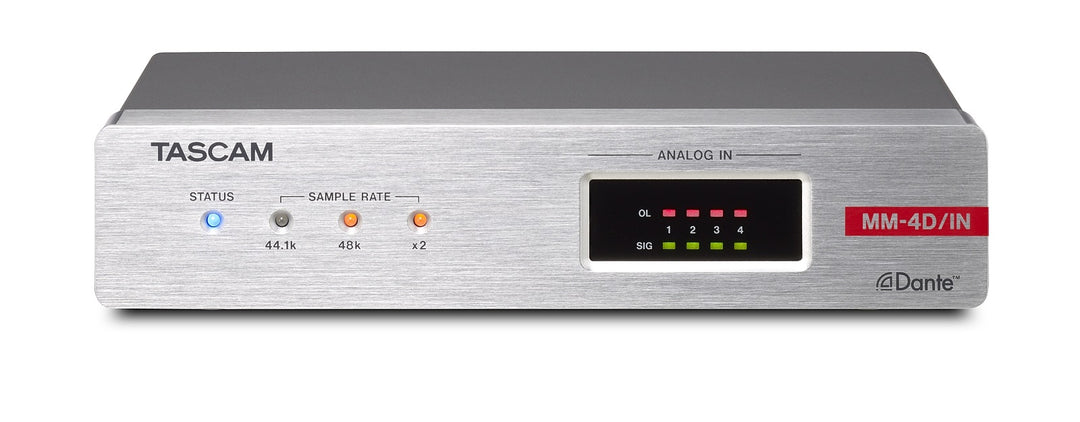Tascam MM-4D IN Analog Dante muunnin 4 kanavaa, XLR