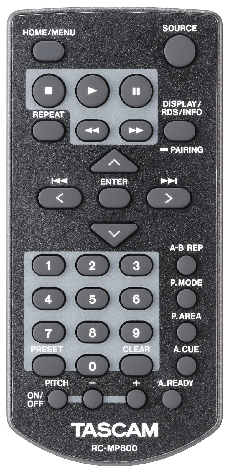 Tascam medianauhuri SD/USB- ja DAB/FM-virittimellä