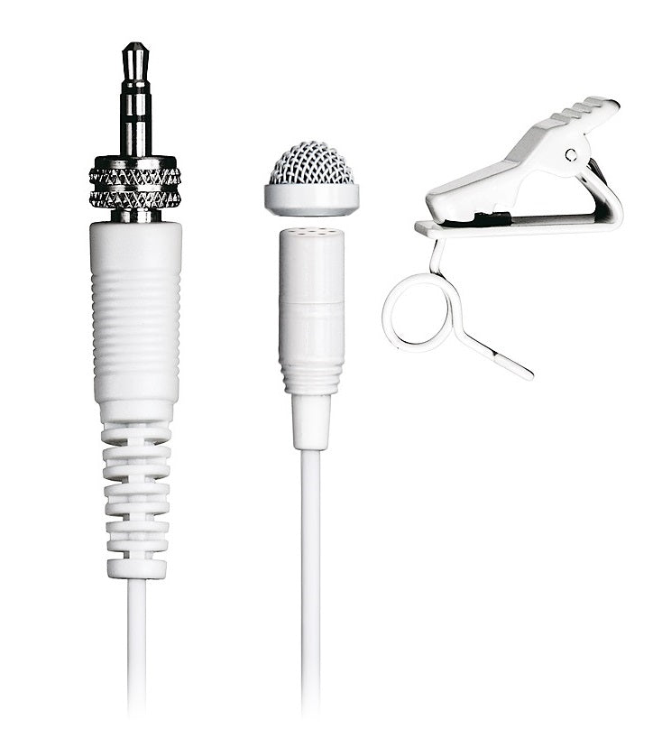 Tascam TM-10L nappimikrofoni minijakki adapterilla, Valkoinen