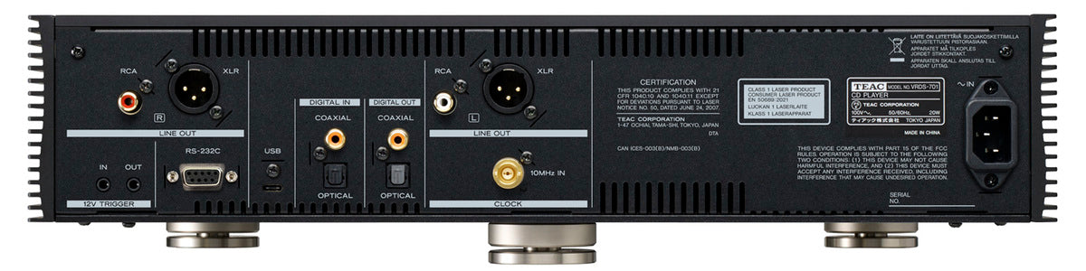 TEAC VRDS-701 CD-soitin (musta)