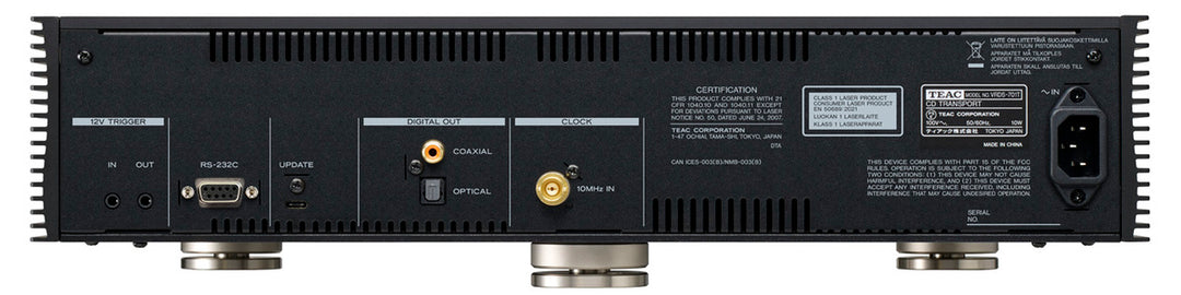 TEAC VRDS-701T CD-soitin (Musta)
