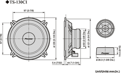 Pioneer TS-130Ci Autokaiutin (13cm, 5,25")