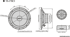 Pioneer TS-170Ci Autokaiutin (17cm, 6,5")