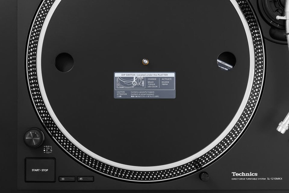 Technics SL-1210 MK7 Levysoitin (Musta)