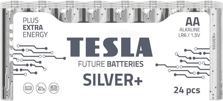 Tesla Silver+ AA Alkaline Paristot (24 kpl)