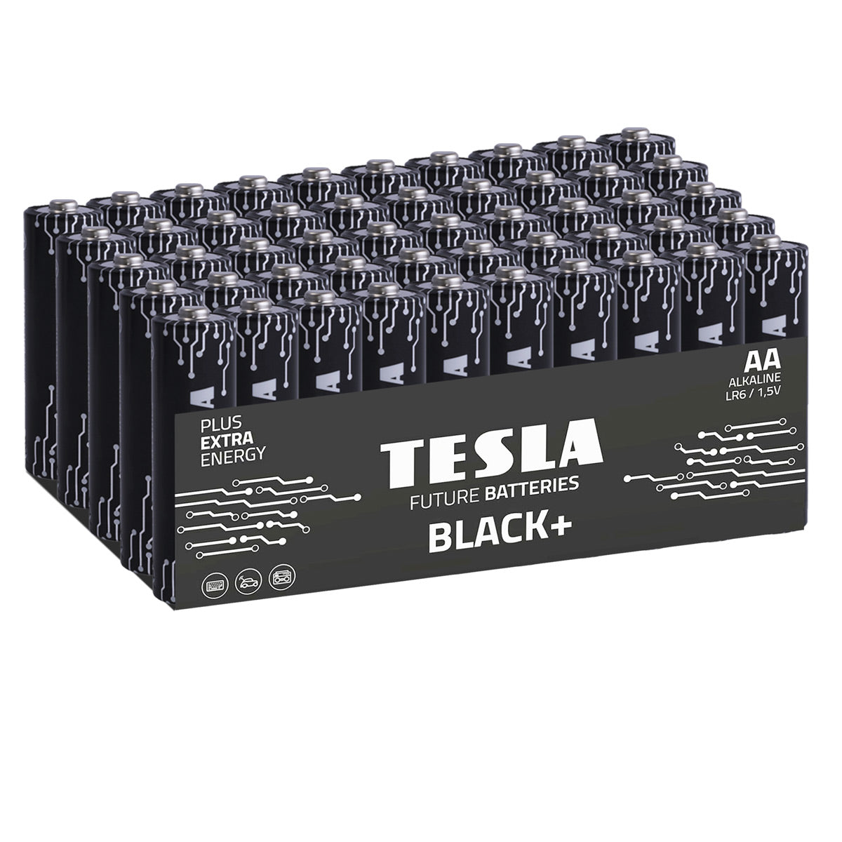 Tesla Black+ AA Paristot (50 kpl)