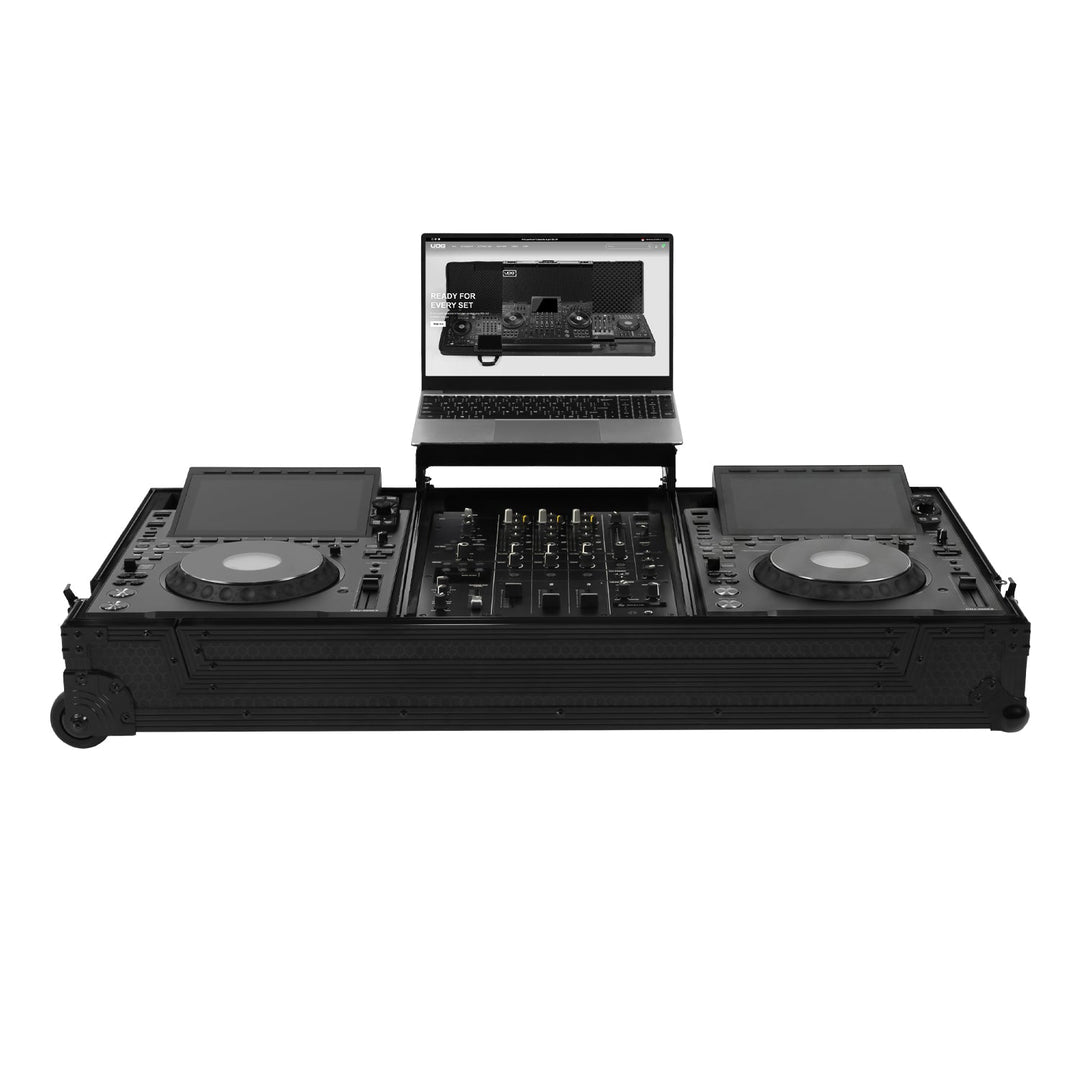 UDG Ultimate Flight Case set AlphaTheta CDJ-3000X/DJM-V5 Musta