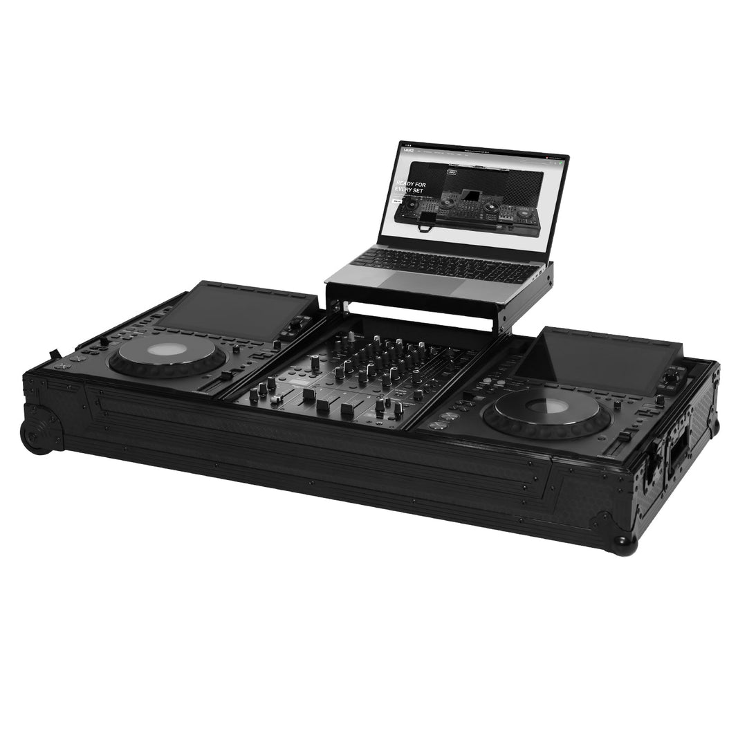 UDG Ultimate Flight Case set AlphaTheta CDJ-3000X/DJM-V5 Musta
