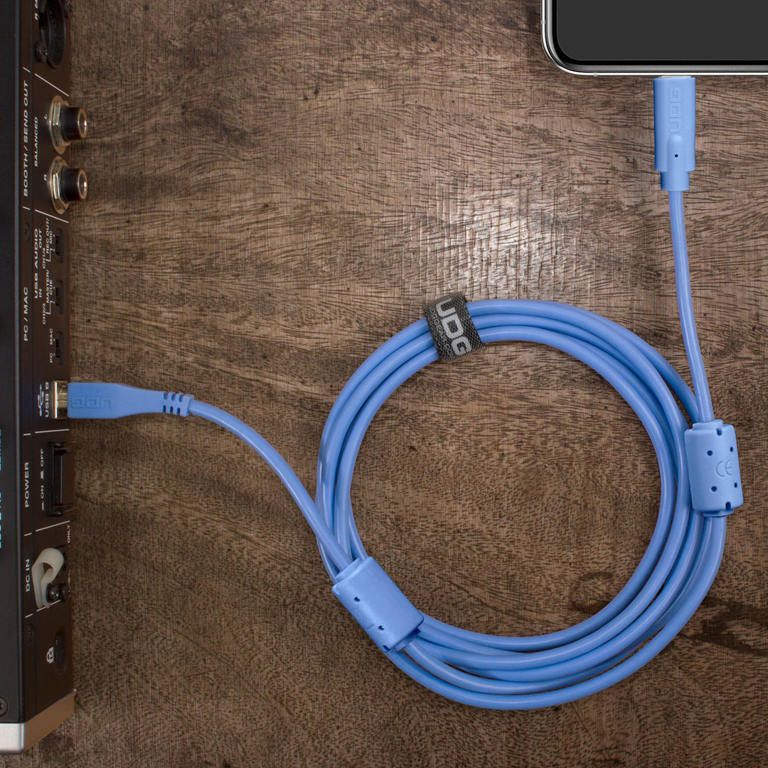 UDG Ultimate Audio-kaapeli USB 2.0 C-B sininen suora 1,5 m