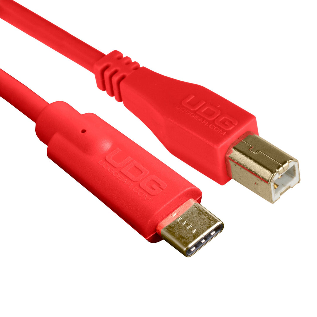 UDG Ultimate Audio-kaapeli USB 2.0 C-B punainen suora 1,5 m