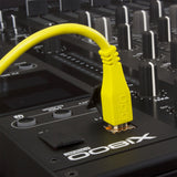 UDG Ultimate Audio-kaapeli USB 2.0 C-B keltainen suora 1,5 m