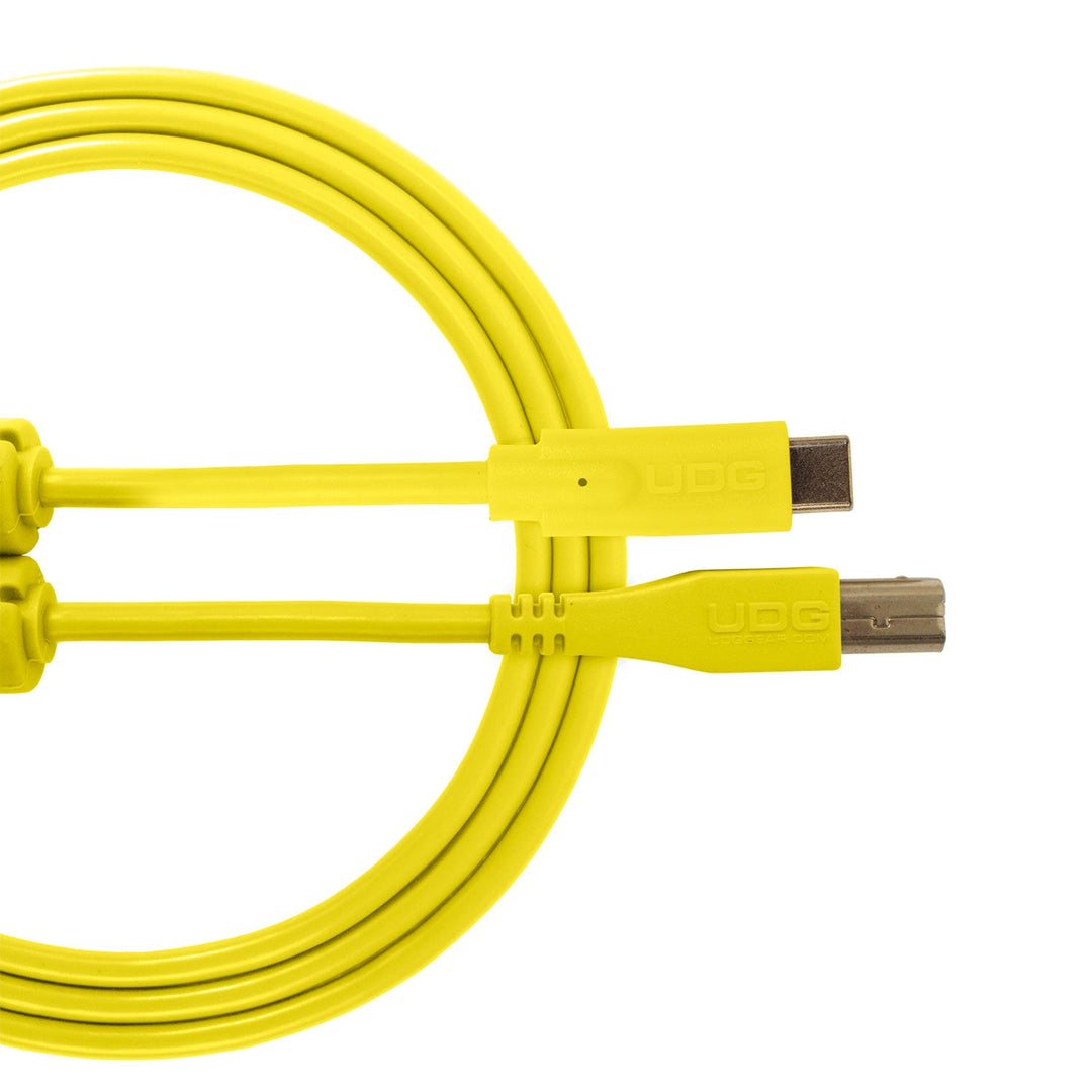 UDG Ultimate Audio-kaapeli USB 2.0 C-B keltainen suora 1,5 m