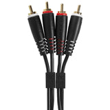 UDG Ultimate Audio-kaapeli Set RCA - RCA musta suora 3 m