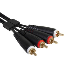 UDG Ultimate Audio-kaapeli Set RCA - RCA musta suora 3 m