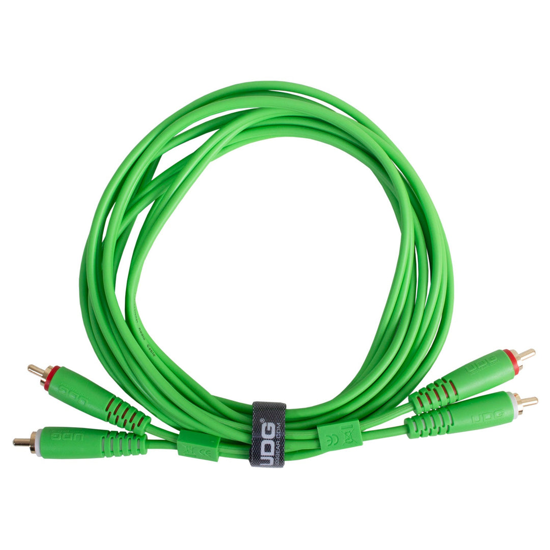 UDG Ultimate Audio-kaapeli Set RCA - RCA vihreä suora 3 m