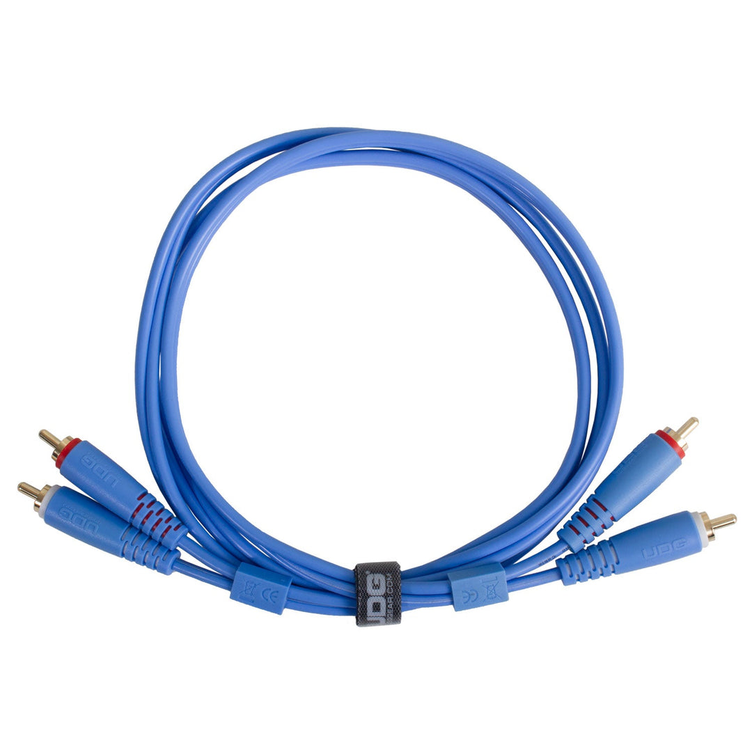 UDG Ultimate Audio-kaapeli Set RCA - RCA sininen suora 3 m