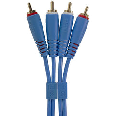 UDG Ultimate Audio-kaapeli Set RCA - RCA sininen suora 3 m