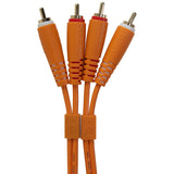 UDG Ultimate Audio-kaapeli Set RCA - RCA oranssi suora 1,5 m