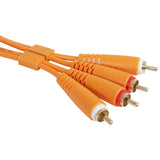 UDG Ultimate Audio-kaapeli Set RCA - RCA oranssi suora 1,5 m