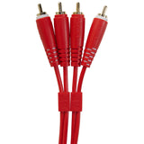 UDG Ultimate Audio-kaapeli Set RCA - RCA punainen suora 1,5 m