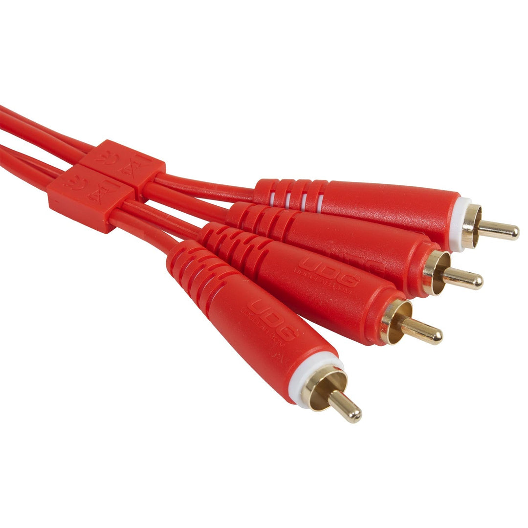 UDG Ultimate Audio-kaapeli Set RCA - RCA punainen suora 3 m