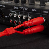 UDG Ultimate Audio-kaapeli Set RCA - RCA punainen suora 3 m