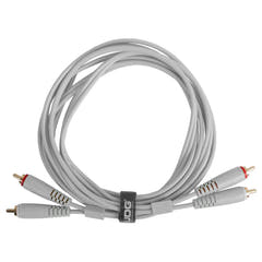 UDG Ultimate Audio-kaapeli Set RCA - RCA valkoinen suora 3 m