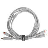 UDG Ultimate Audio-kaapeli Set RCA - RCA valkoinen suora 3 m