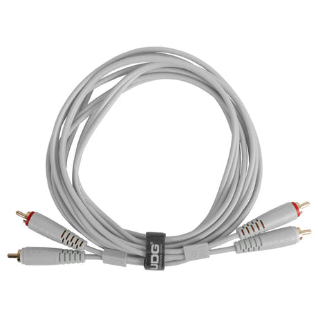 UDG Ultimate Audio-kaapeli Set RCA - RCA valkoinen suora 1,5 m