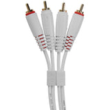 UDG Ultimate Audio-kaapeli Set RCA - RCA valkoinen suora 1,5 m