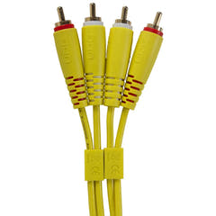 UDG Ultimate Audio-kaapeli Set RCA - RCA keltainen suora 3 m