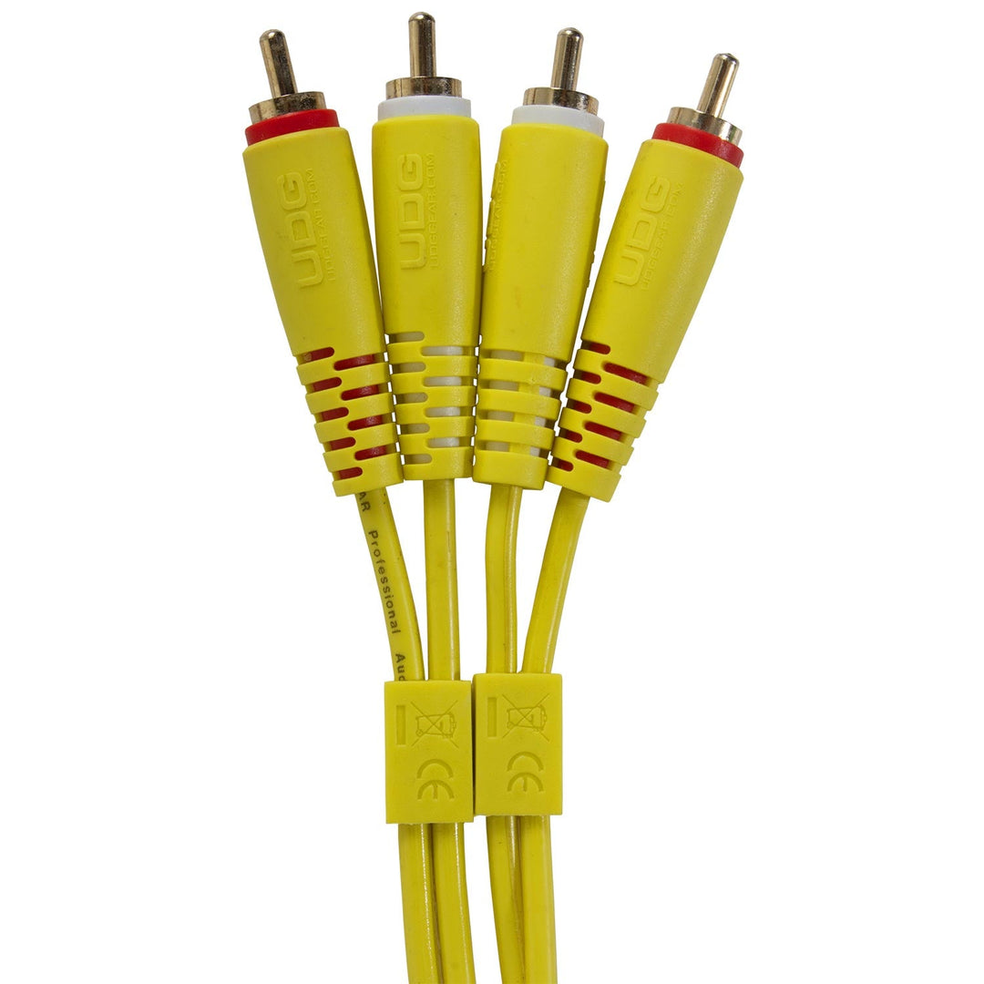 UDG Ultimate Audio-kaapeli Set RCA - RCA keltainen suora 1,5 m