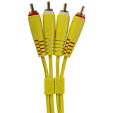 UDG Ultimate Audio-kaapeli Set RCA - RCA keltainen suora 1,5 m