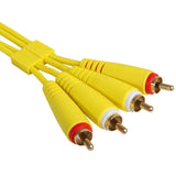 UDG Ultimate Audio-kaapeli Set RCA - RCA keltainen suora 1,5 m