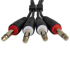 UDG Ultimate Audio Cable set 1/4'' Jack-1/4'' Jack Musta Straight 1,5m