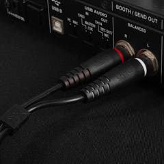 UDG Ultimate Audio Cable set 1/4'' Jack-1/4'' Jack Musta Straight 1,5m