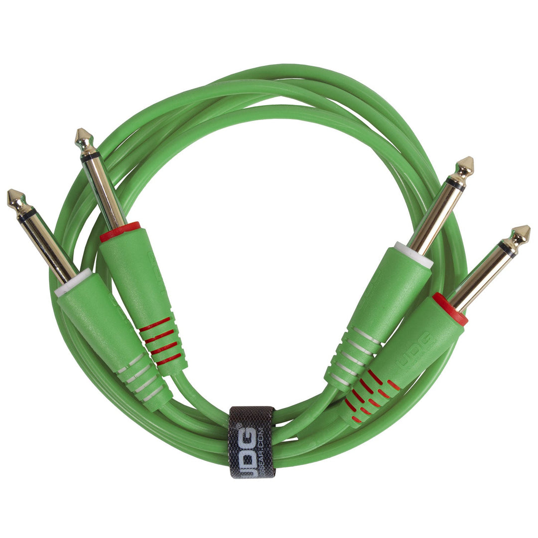 UDG Ultimate Audio Cable set 1/4'' Jack-1/4'' Jack Vihreä Straight 1,5m