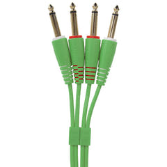 UDG Ultimate Audio Cable set 1/4'' Jack-1/4'' Jack Vihreä Straight 3m