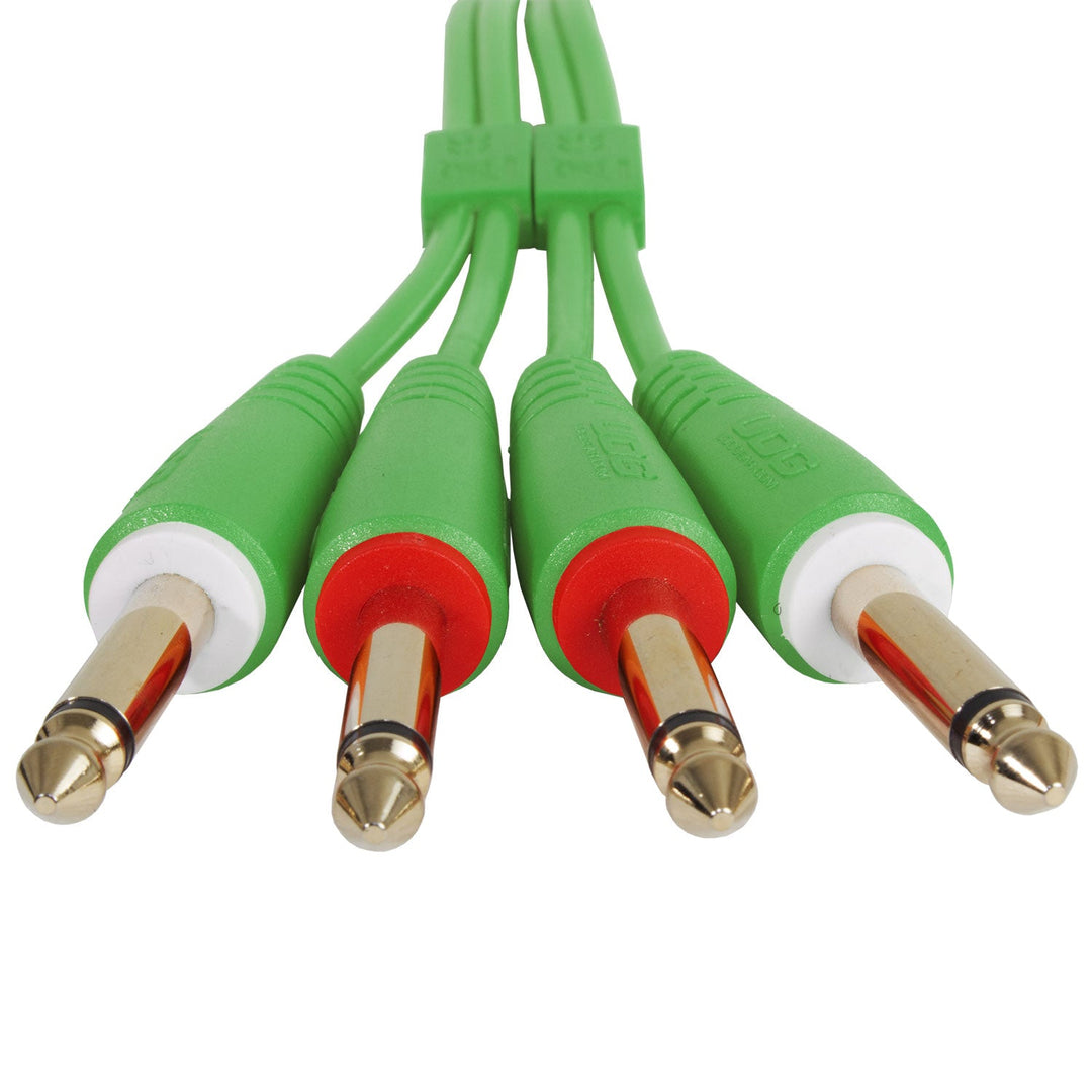 UDG Ultimate Audio Cable set 1/4'' Jack-1/4'' Jack Vihreä Straight 1,5m